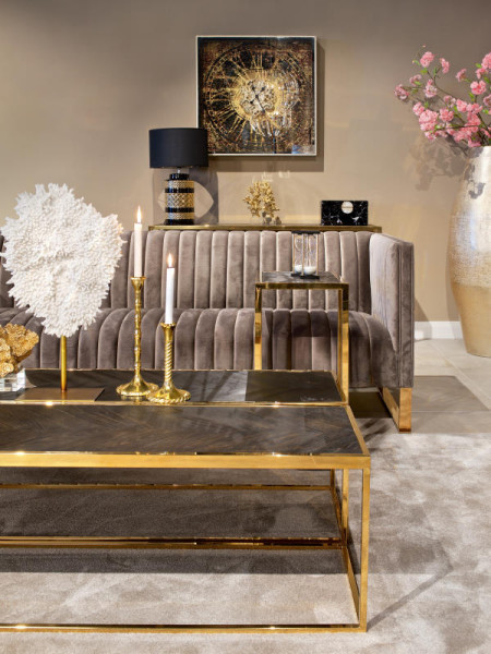 Кавовий столик Blackbone Gold 160x40cm (арт.7434) Richmond