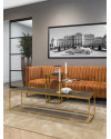 Кавовий столик Blackbone Gold 160x40cm (арт.7434) Richmond