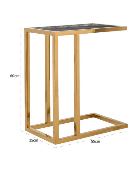 Side Table Blackbone Gold (арт.7436) Richmond