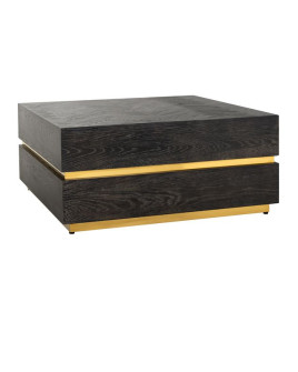 Coffee Table Blackbone Gold 90x90cm (арт.7448)