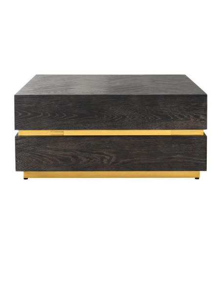 Кофейный столик Blackbone Gold 90x90cm (арт.7448) Richmond