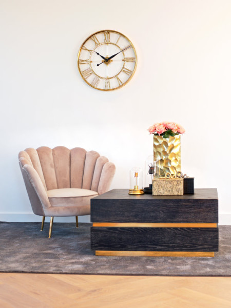 Кофейный столик Blackbone Gold 90x90cm (арт.7448) Richmond