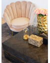 Кофейный столик Blackbone Gold 90x90cm (арт.7448) Richmond