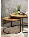 Coffee Table Brooke 2/Set Ø76cm (арт.825005) Richmond