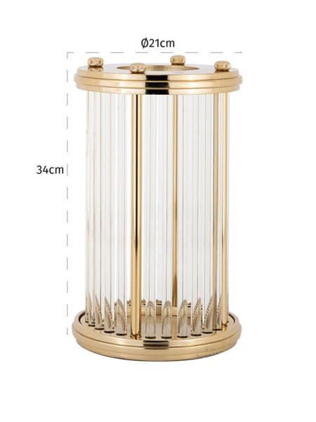 Candle Holder Earlson Gold H34cm Richmond