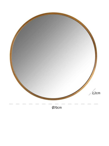Настінне дзеркало Maeron Gold Ø70cm (арт.MI-0046) Richmond