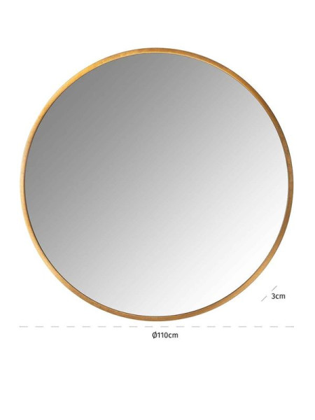 Настінне дзеркало Maevy Gold Ø110cm (арт.MI-0048) Richmond