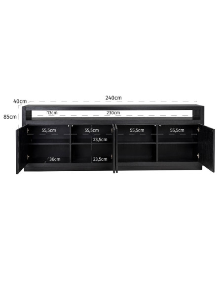 Комод Oakura Black (арт.6501) Richmond