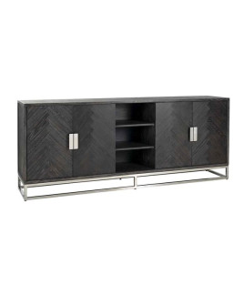Комод Blackbone Silver 225x45cm (арт.7416)