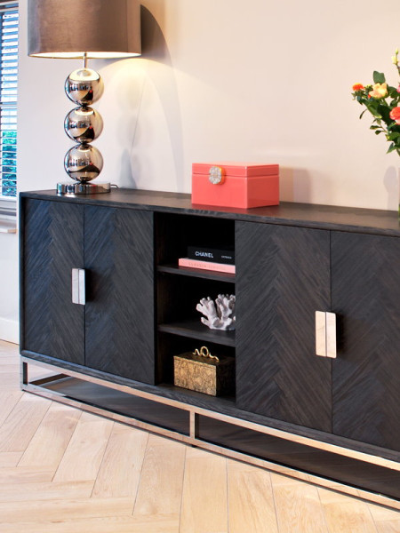 Комод Blackbone Silver 225x45cm (арт.7416) Richmond
