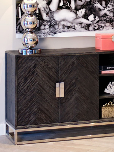 Комод Blackbone Silver 225x45cm (арт.7416) Richmond