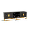 ТВ тумба Blackbone Gold 185x42cm (арт.7444) Richmond