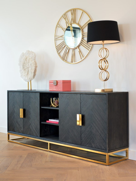 Комод Blackbone Gold 225x45cm (арт.7446) Richmond