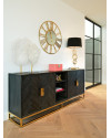 Комод Blackbone Gold 225x45cm (арт.7446) Richmond
