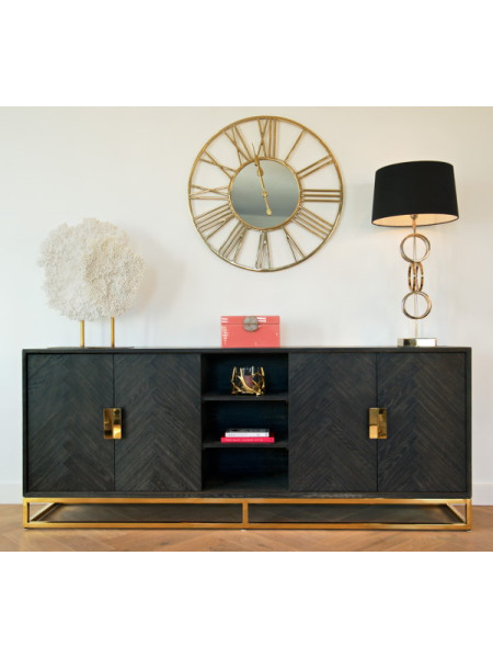 Комод Blackbone Gold 225x45cm (арт.7446) Richmond