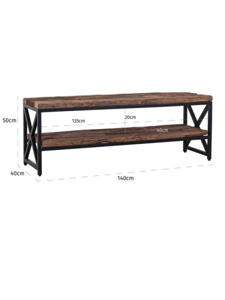 ТВ тумба Kensington 140x40cm (арт.9173) Richmond