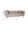Диван Huxley Khaki 230x90cm (арт.S5126) Richmond