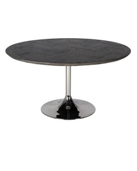 Dining Table Blackbone Silver Ø140cm (арт.7411)