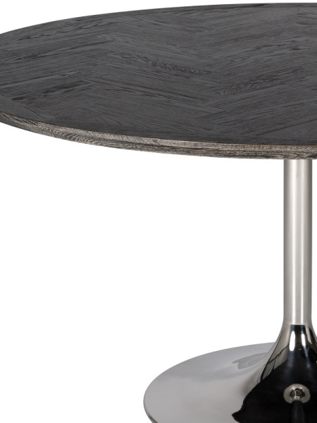 Dining Table Blackbone Silver Ø140cm (арт.7411) Richmond
