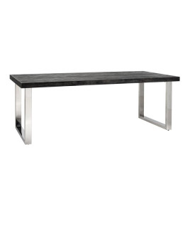 Обеденный стол Blackbone Silver 220x100cm (арт.7419)