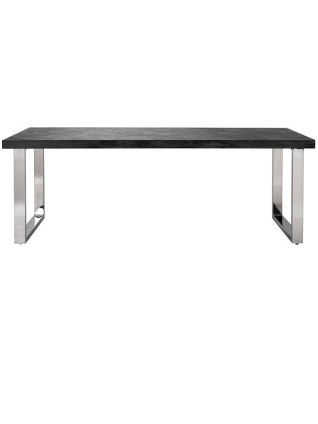 Обеденный стол Blackbone Silver 220x100cm (арт.7419) Richmond