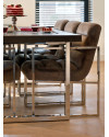 Обеденный стол Blackbone Silver 220x100cm (арт.7419) Richmond