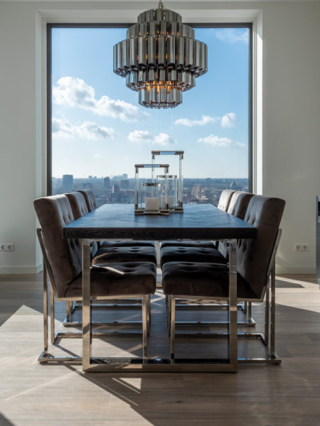 Обеденный стол Blackbone Silver 220x100cm (арт.7419) Richmond