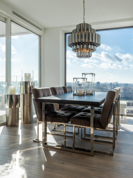 Обеденный стол Blackbone Silver 220x100cm (арт.7419) Richmond