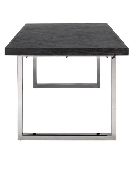 Обеденный стол Blackbone Silver 220x100cm (арт.7419) Richmond