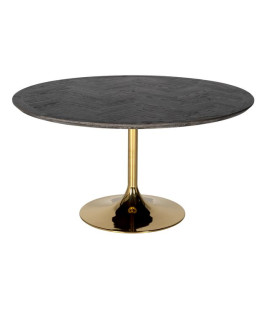 Dining Table Blackbone Gold Ø140cm (арт.7441)