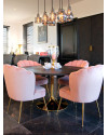 Dining Table Blackbone Gold Ø140cm (арт.7441) Richmond