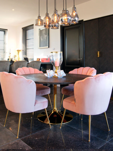 Dining Table Blackbone Gold Ø140cm (арт.7441) Richmond