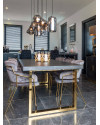 Dining Table Blackbone Gold 220x100cm (арт.7439) Richmond