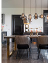 Dining Table Blackbone Gold 220x100cm (арт.7439) Richmond