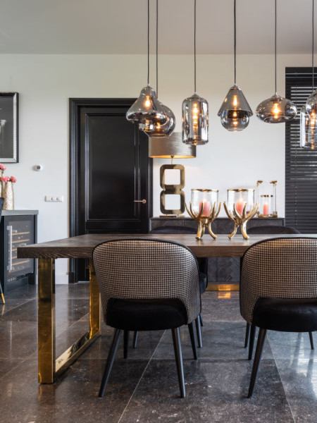 Dining Table Blackbone Gold 220x100cm (арт.7439) Richmond