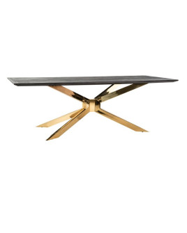 Обеденный стол Blackbone Gold 240x100cm (арт.7467)