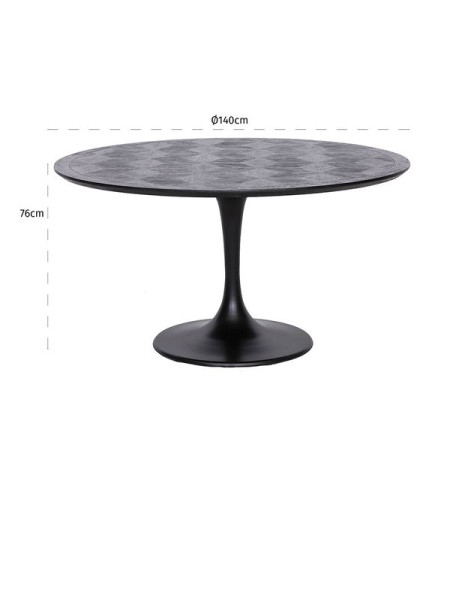 Dining Table Blax Round Ø140cm (арт.7547) Richmond