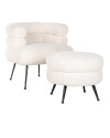 Кресло Amelia White faux Sheep (арт.S4520) Richmond