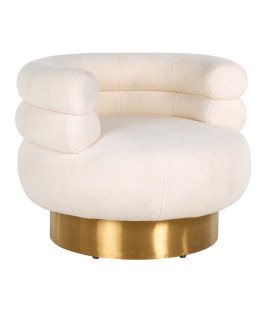 Вращающееся кресло Fayah White teddy (арт.S4528)