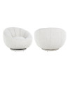 Обертове крісло Kendall White boucle (арт.S4538) Richmond