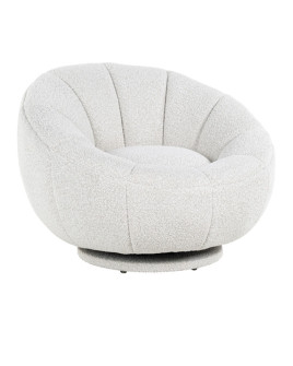 Вращающееся кресло Kendall White boucle (арт.S4538)