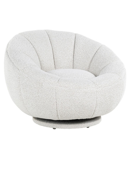 Обертове крісло Kendall White boucle (арт.S4538) Richmond