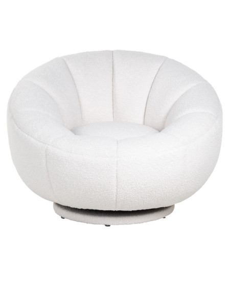 Обертове крісло Kendall White furry (арт.S4538) Richmond