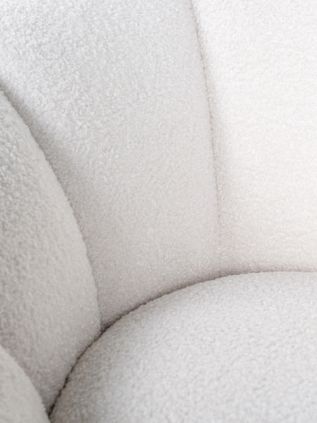 Обертове крісло Kendall White furry (арт.S4538) Richmond