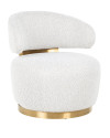 Обертове крісло Maxime White boucle (арт.S4546) Richmond