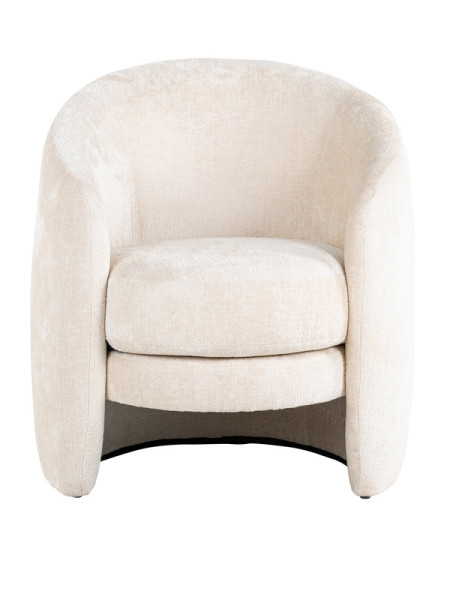 Easy Chair Fenna White chenille (арт.S4551) Richmond