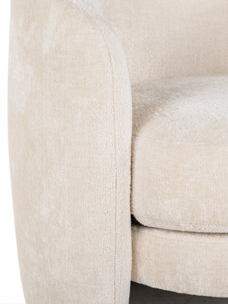 Easy Chair Fenna White chenille (арт.S4551) Richmond