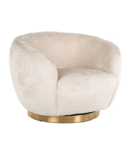 Врашающееся кресло Layla White chenille (арт.S4555)