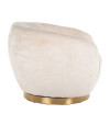Swivel Easy Chair Layla White chenille (арт.S4555) Richmond