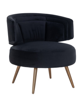 Кресло Hazel Black velvet (арт.S4559)